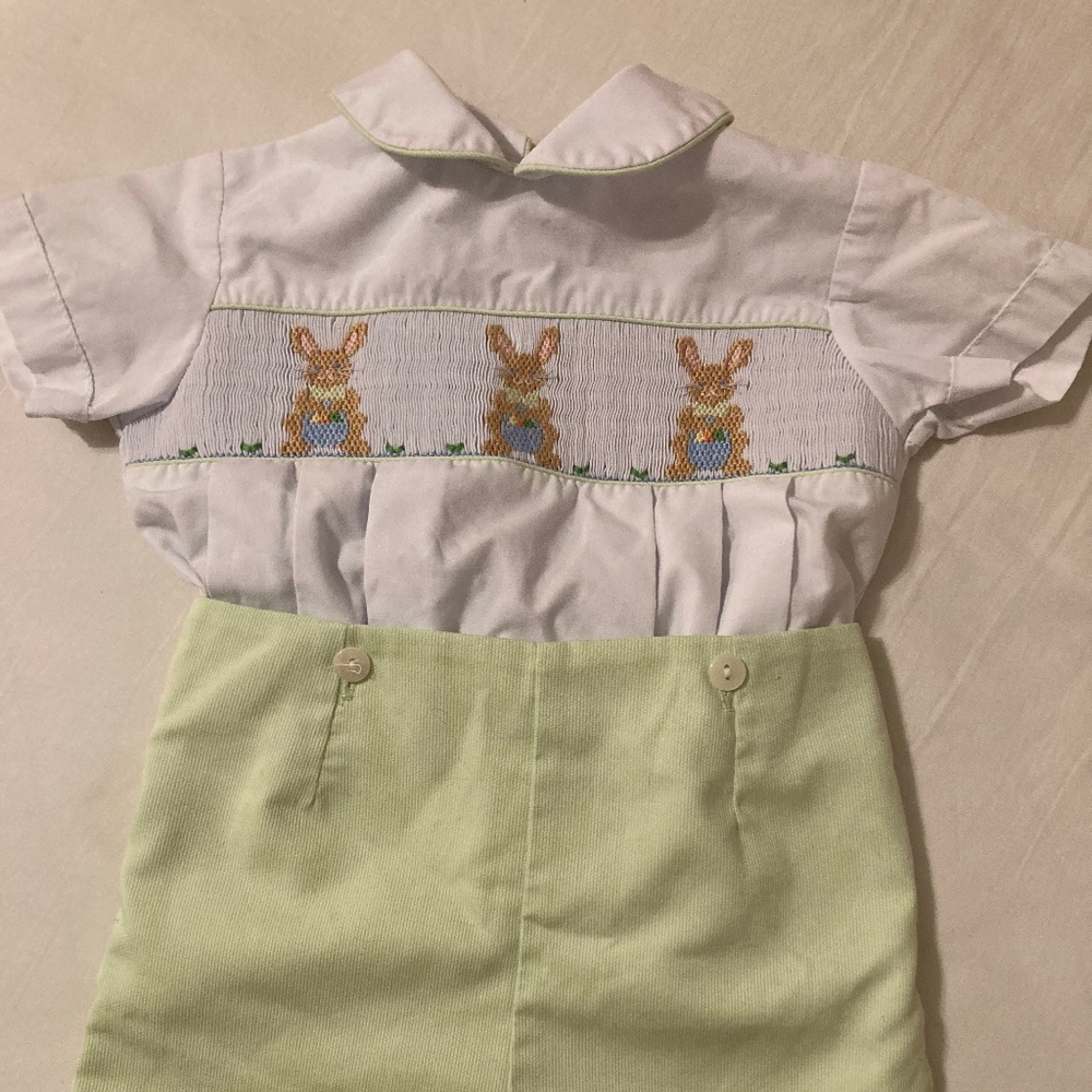 Easter time Smocked Bunny Jumper